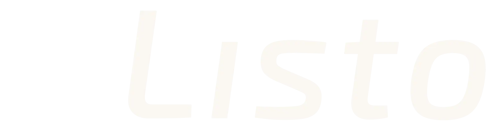 Logo Listo - Full White