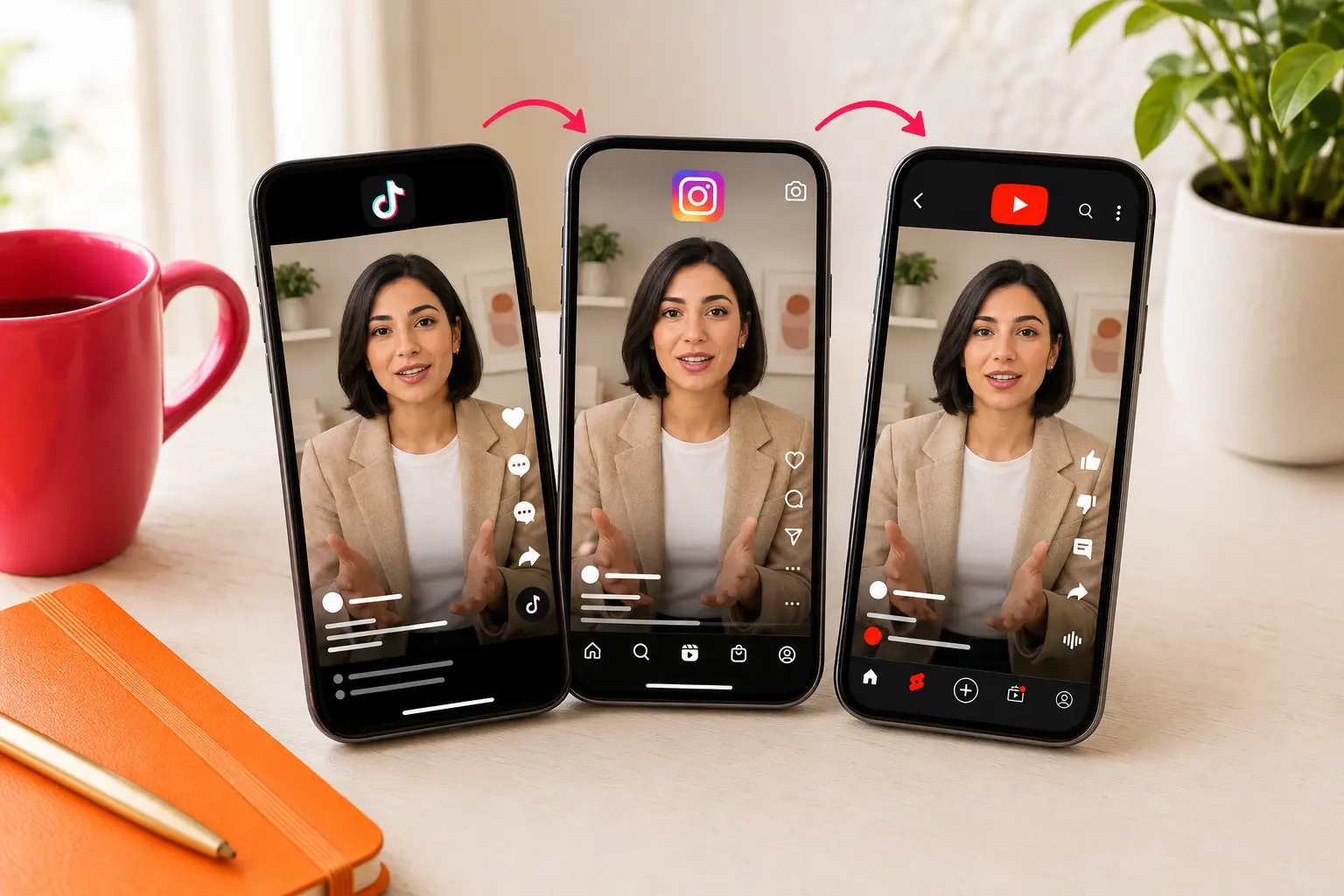 Listo-TikTok-Un-video-tres-canales